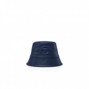 Kapelusze Wiadro Telfar Bucket Hats Logo J Granatowe | PLEX3625