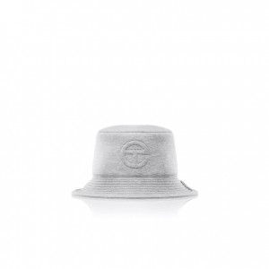 Kapelusze Wiadro Telfar Bucket Hats x UGG Logo Szare | PLDN3615