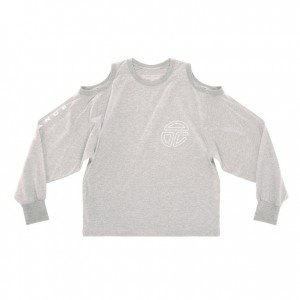 Koszulki Telfar Triple Long Sleeve Szare | PLWY3276