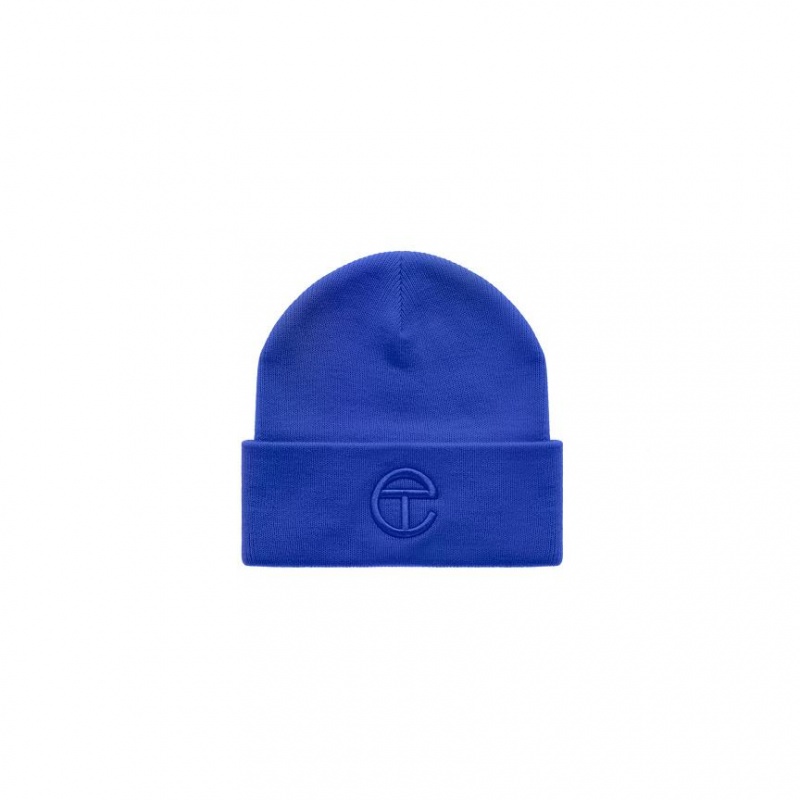 Czapka Telfar Beanie Embroidered G Niebieskie | PLHK3682