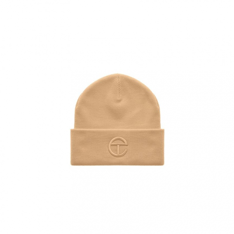 Czapka Telfar Beanie Embroidered I Kremowe | PLFM3684