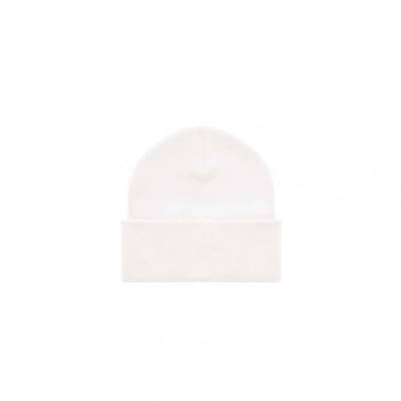 Czapka Telfar Beanie Embroidered J Białe Białe | PLDN3685