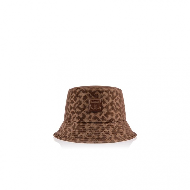 Kapelusze Wiadro Telfar Bucket Hats Jacquard Brązowe | PLHK3637