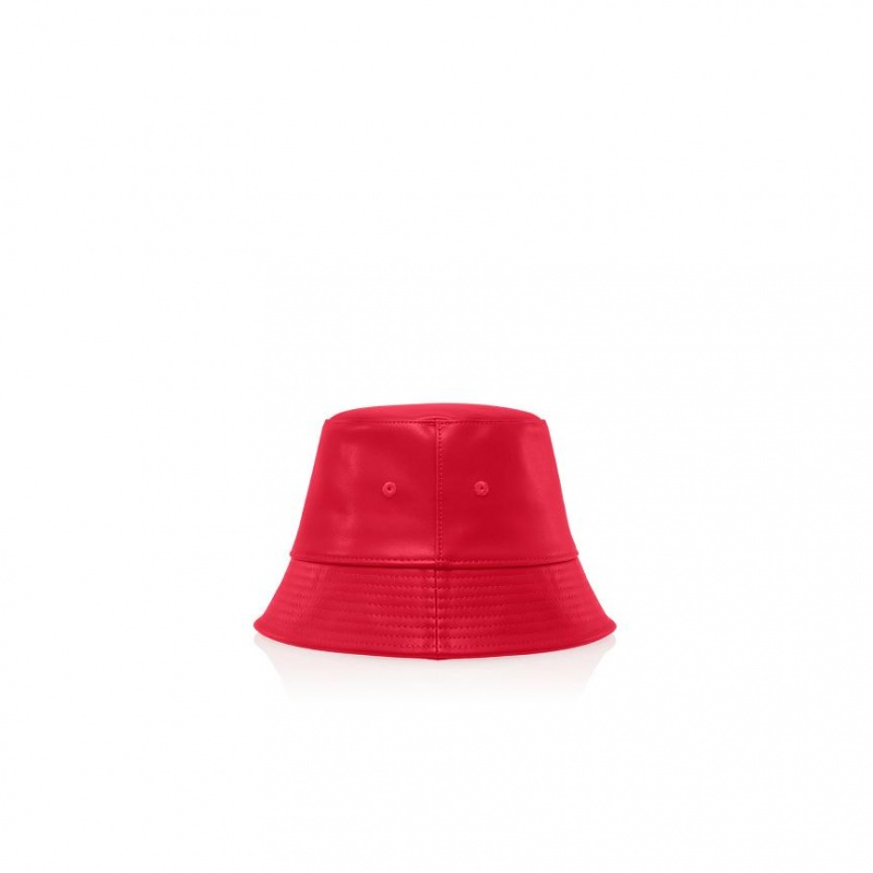 Kapelusze Wiadro Telfar Bucket Hats Logo D Czerwone | PLOR3619