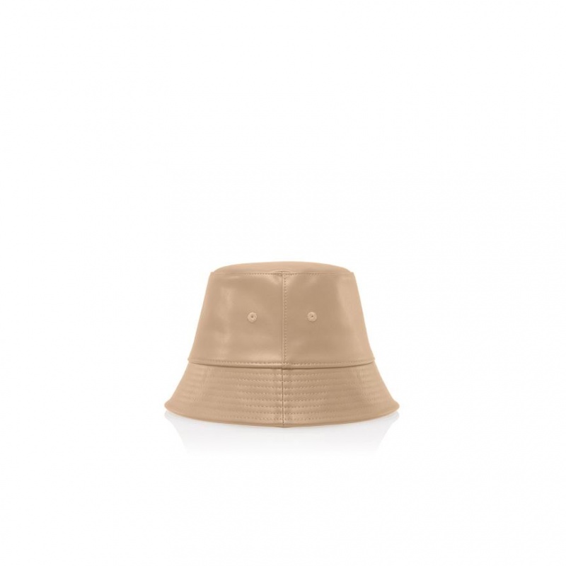 Kapelusze Wiadro Telfar Bucket Hats Logo Q Kremowe | PLFM3632