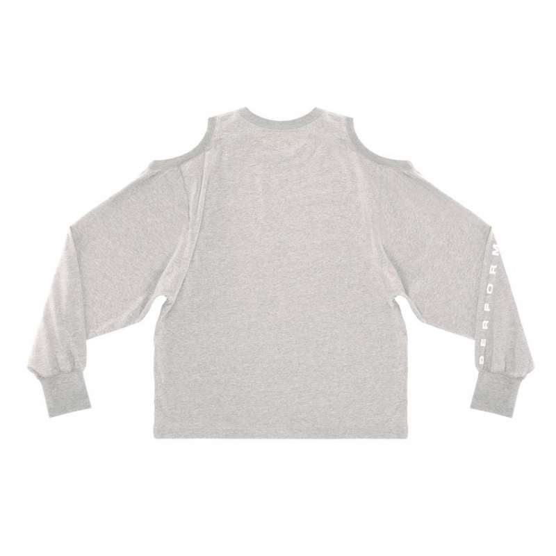 Koszulki Telfar Triple Long Sleeve Szare | PLWY3276