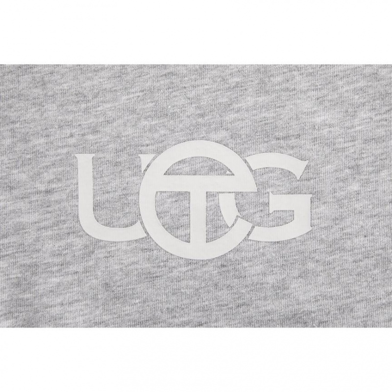 Koszulki Telfar x UGG Logo Szare | PLFM3264