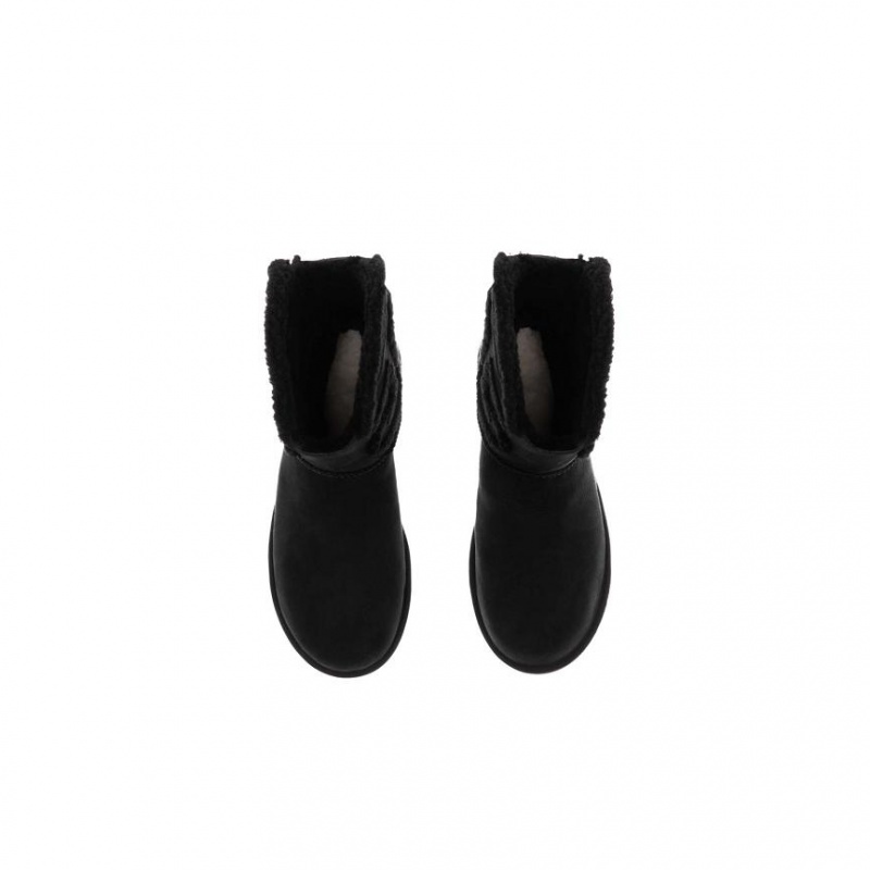 Kozaki Telfar x UGG Logo Mini Czarne | PLLH3019