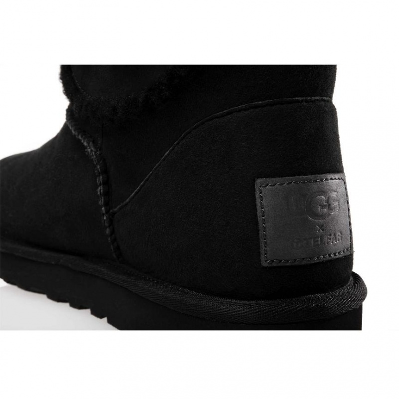 Kozaki Telfar x UGG Logo Mini Czarne | PLLH3019