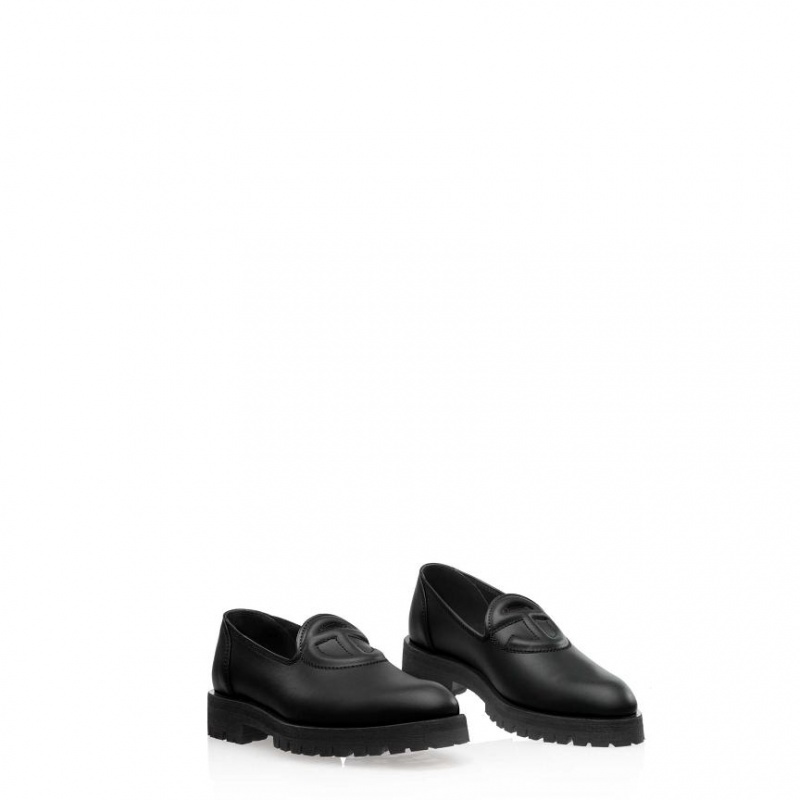 Loafersy Telfar Logo Czarne | PLRW3008