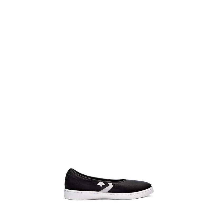 Loafersy Telfar X Converse Pro Skórzane Czarne | PLEX3009