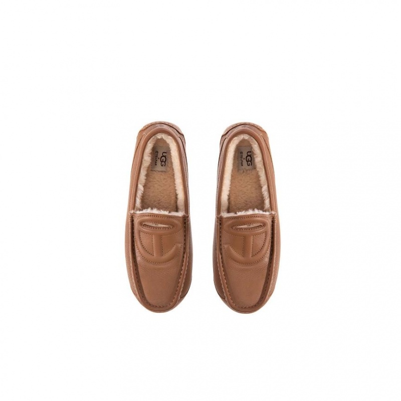 Loafersy Telfar x UGG Brązowe | PLQZ3011