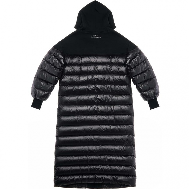 Płaszcze Telfar Puff Hoodie Czarne | PLSO3381