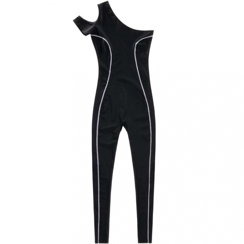 Podkoszulki Telfar Performance Half Singlet Czarne | PLKI3259