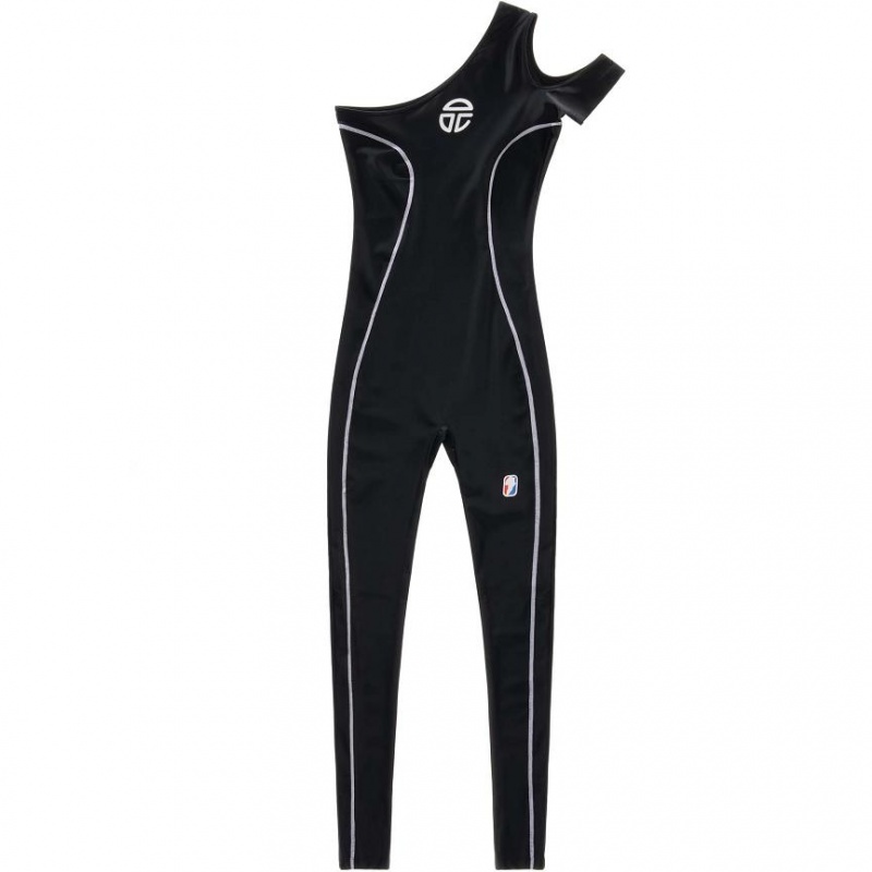 Podkoszulki Telfar Performance Half Singlet Czarne | PLKI3259