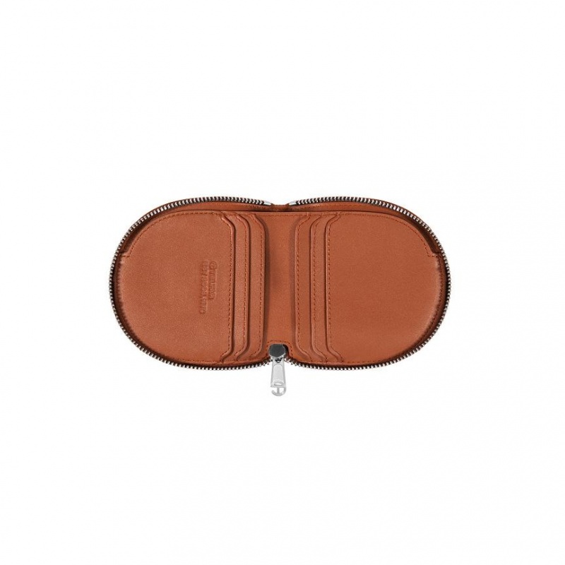 Portfele Telfar Wallets Logo ③ Brązowe | PLSO3537