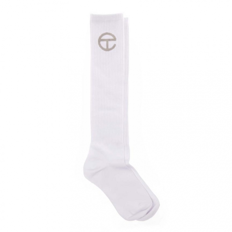 Skarpetki Telfar Socks Logo Białe | PLHK3559