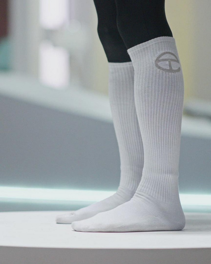 Skarpetki Telfar Socks Logo Białe | PLHK3559