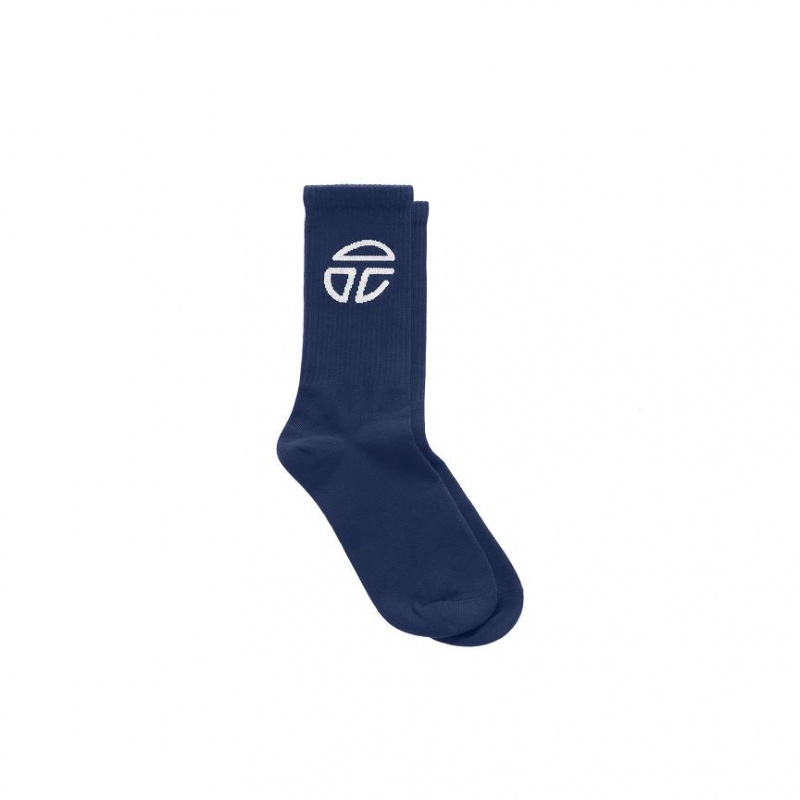 Skarpetki Telfar Socks Sportowe Logo I Granatowe | PLMA3549