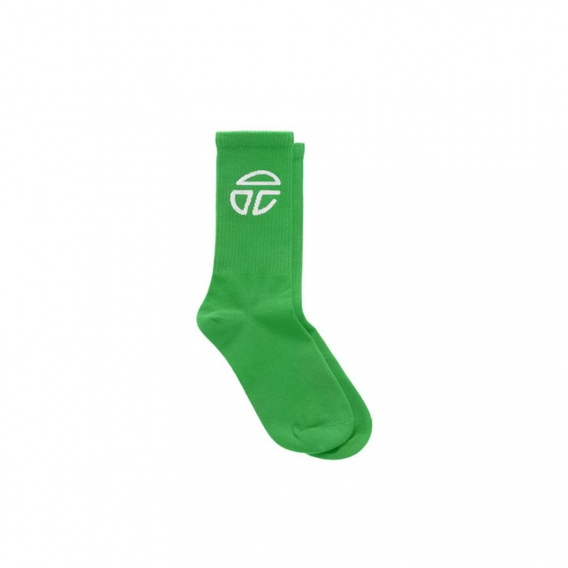 Skarpetki Telfar Socks Sportowe Logo K Zielone | PLBC3551