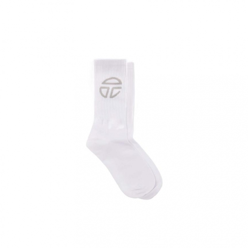 Skarpetki Telfar Socks Sportowe Logo M Białe | PLCE3553