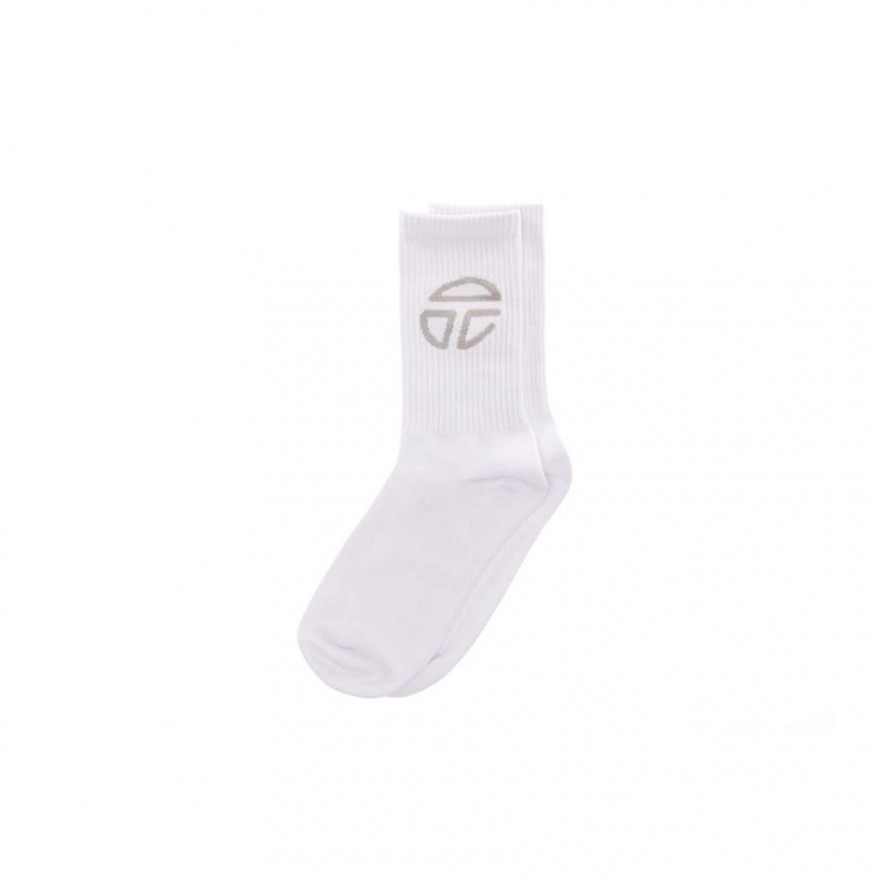 Skarpetki Telfar Socks Sportowe Logo M Białe | PLCE3553