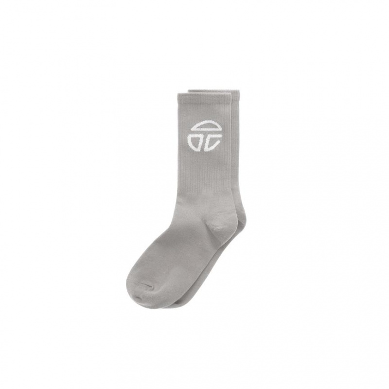 Skarpetki Telfar Socks Sportowe Logo N Szare | PLXF3554