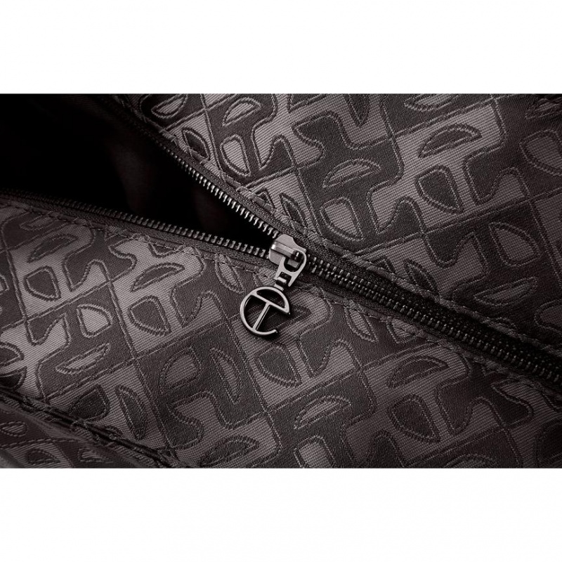 Torby Telfar Monogram Large Jacquard Czarne | PLJJ3163