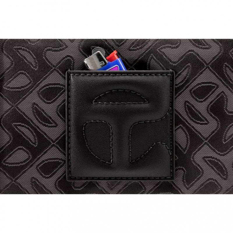 Torby Telfar Monogram Small Jacquard Czarne | PLGL3165